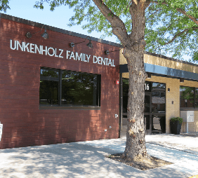 front view of unkenholz family dental building