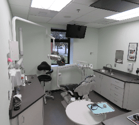 clinic inside dental office